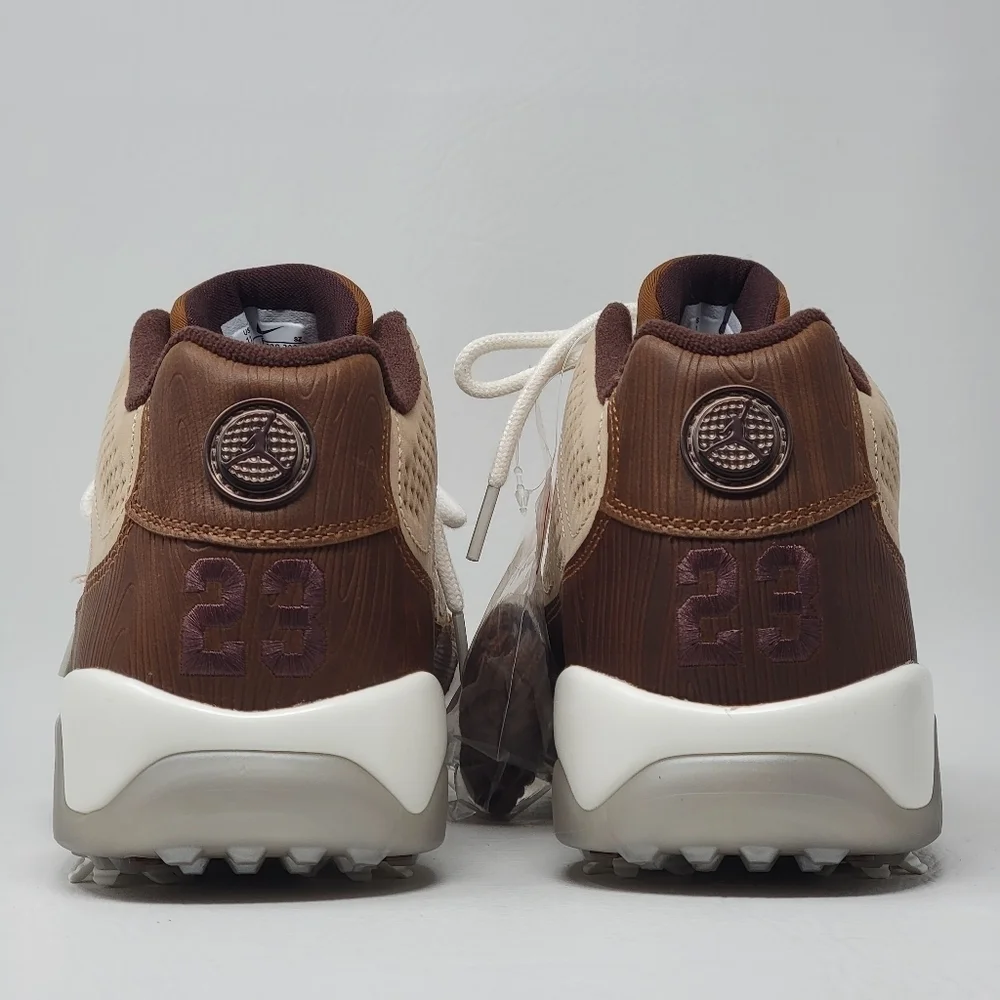 Nike Air Jordan 9 G Golf Masters 2024 Woodgrain Shoes FN6929-200 Mens Size 5 New